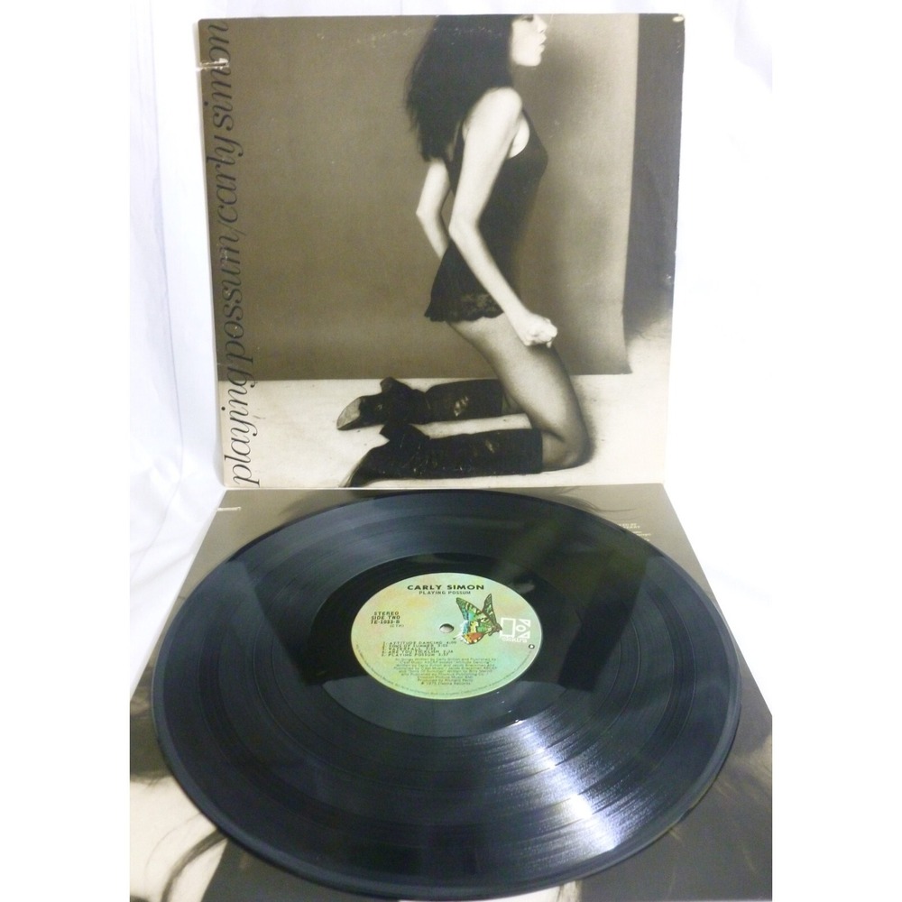 Carly Simon - Playing Possum - Vinyl LP - 7E-1033 - Remainder Record Cut Jacket